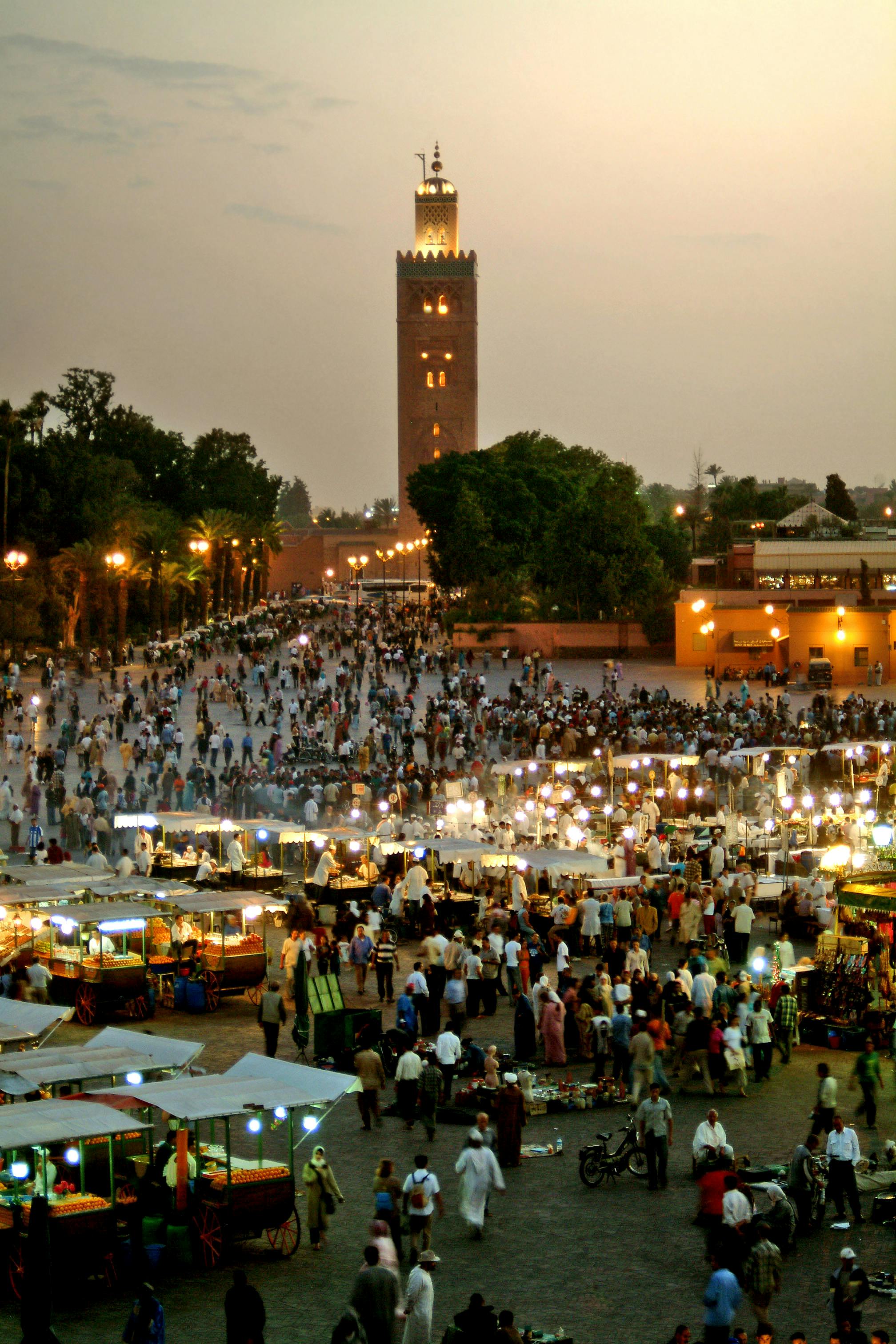Place Jemaa el-Fna à Marrakech